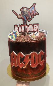 ACDC themed birthday cake